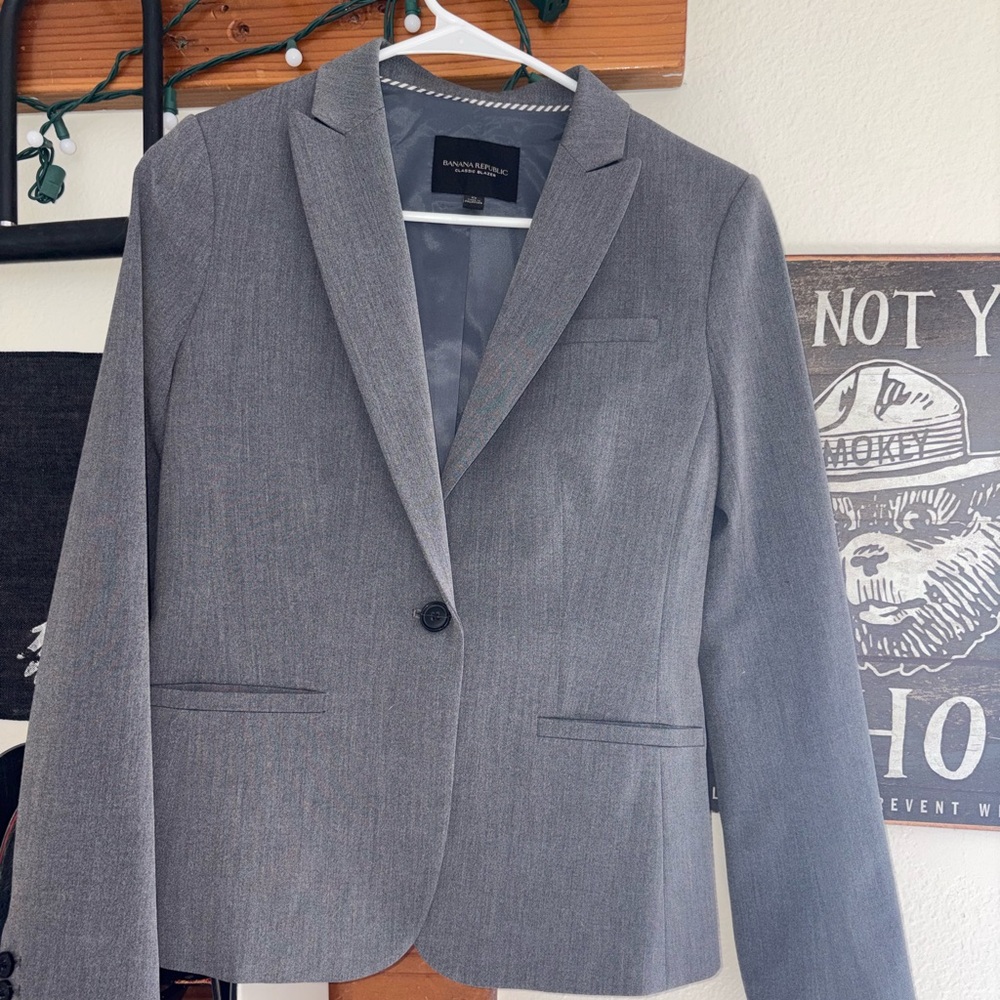 Banana Republic Gray Pantsuit